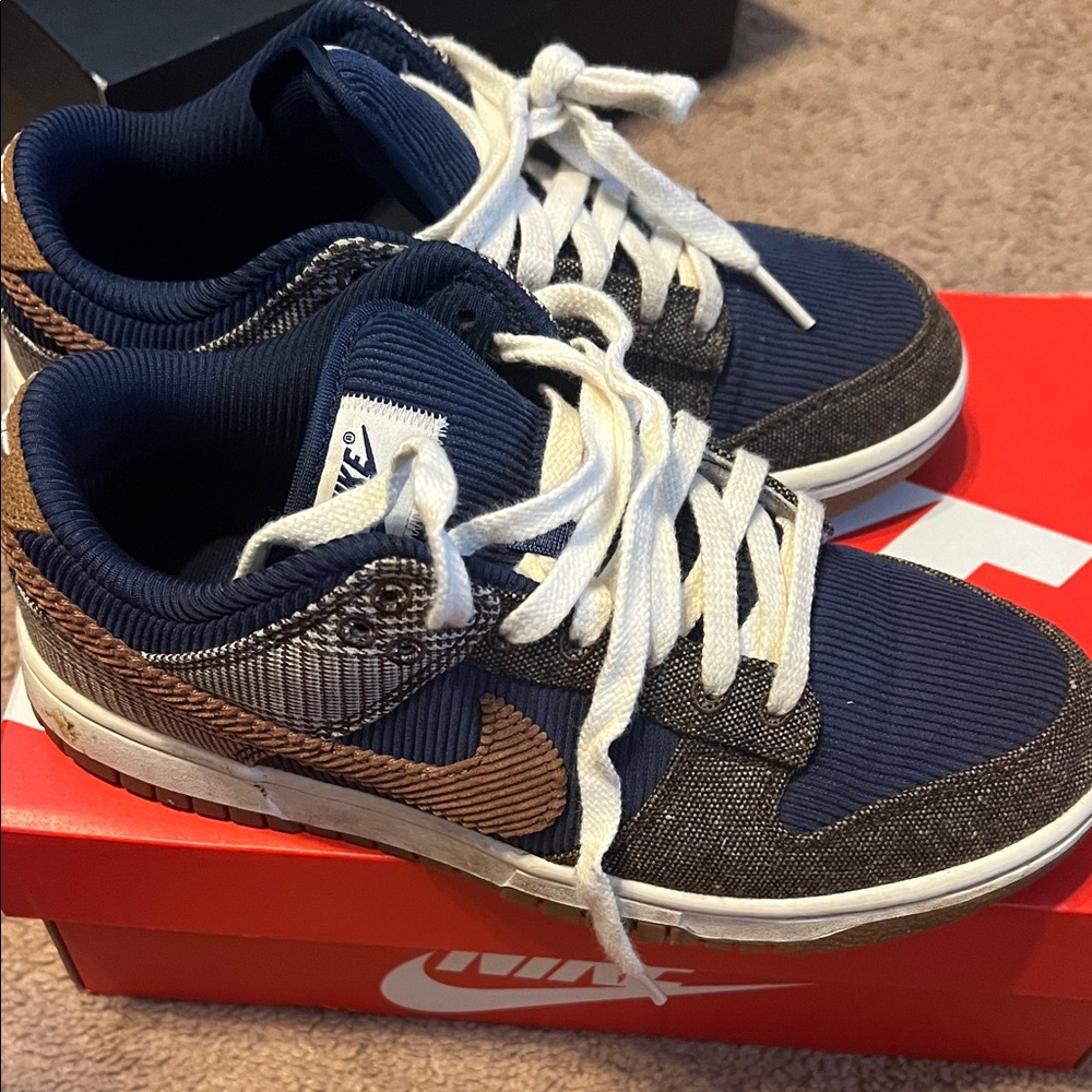Nike Kids' Blue and Brown Sneakers